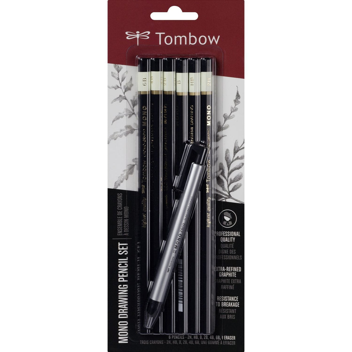 Tombow Mono Pencil + Eraser Set