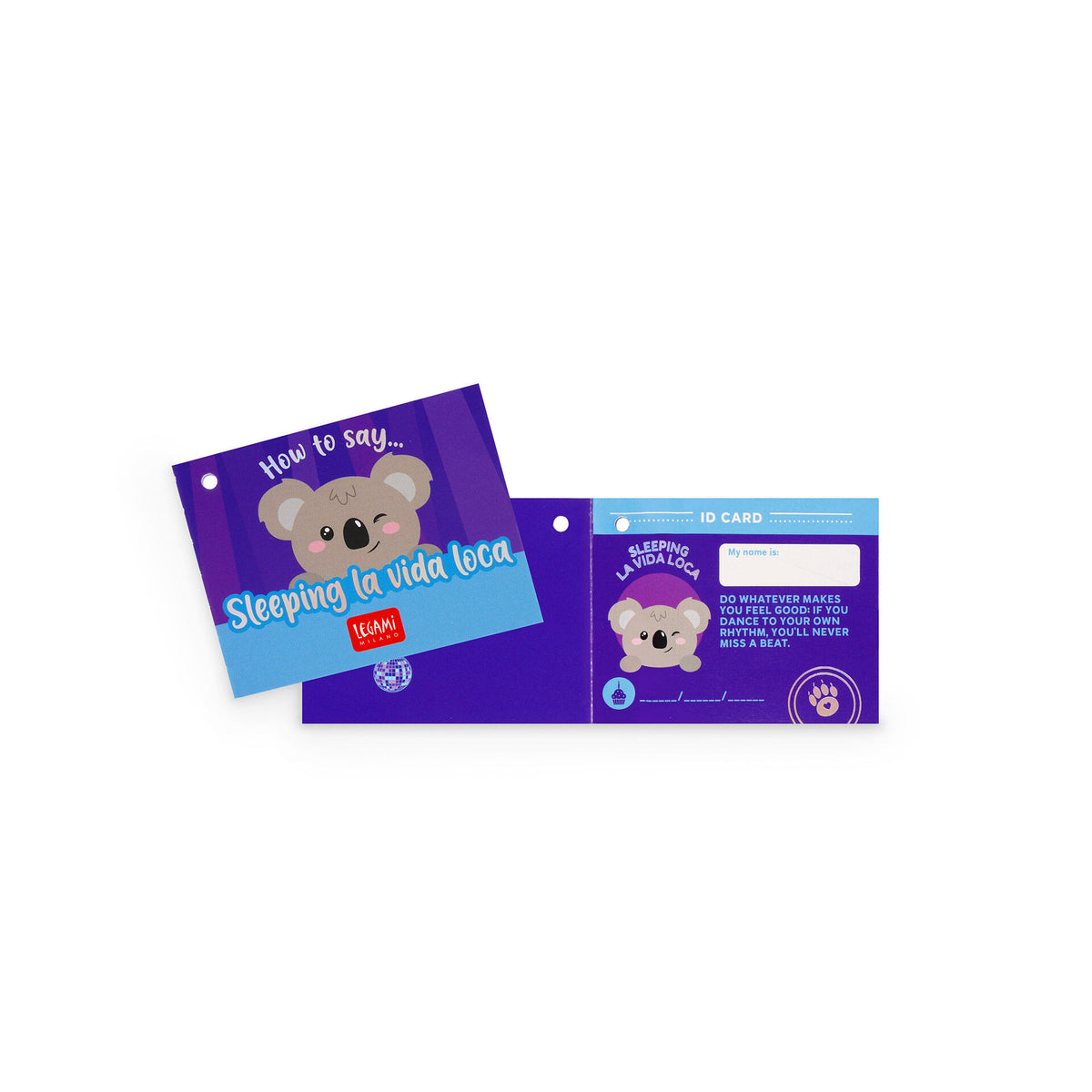 Legami koala plush with ID card