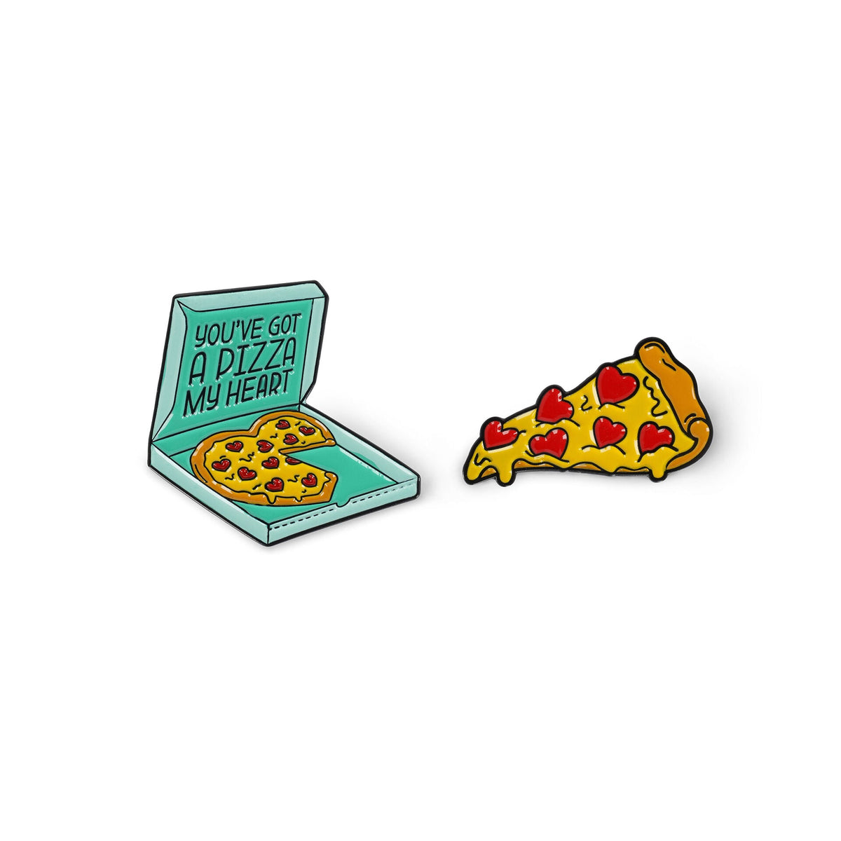 Legami Pizza enamel metal pin
