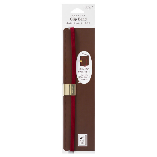 Midori Clip Band A5 Bordeaux