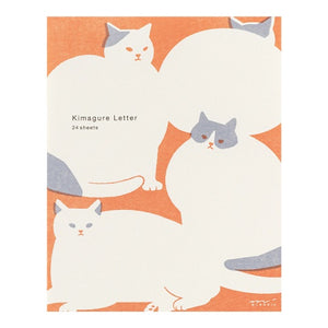 Midori Kimagure Easy and Cozy Letter Pad Cat
