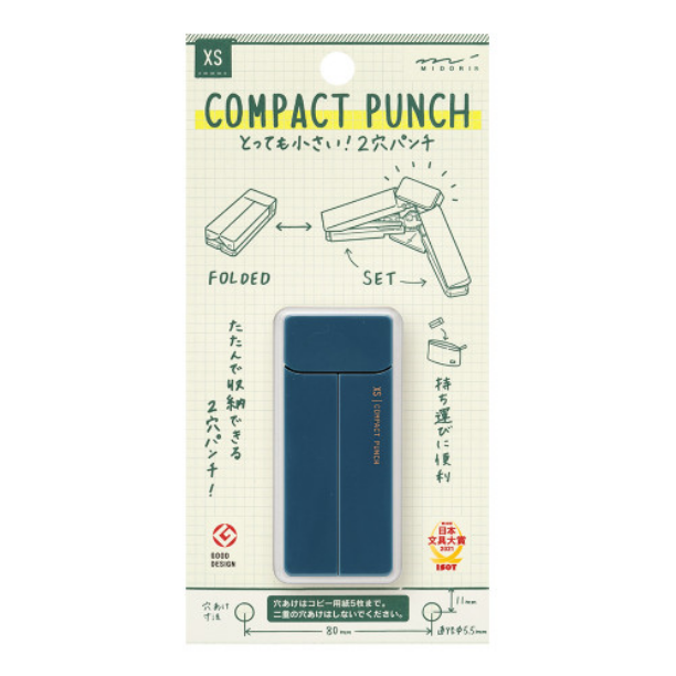 Midori XS Compact Punch – Navy Blue