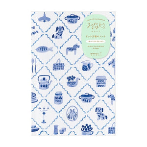 Midori Yuru Log Notebook B6 Blue Nordic