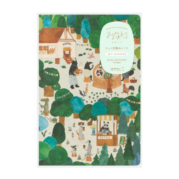 Midori Yuru Log Notebook B6 – Forest Animal