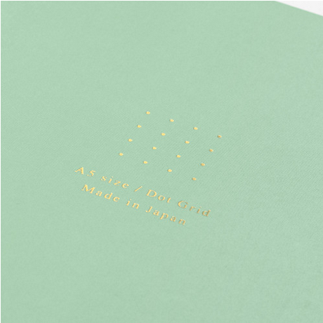 Midori Notebook <A5> Color Dot Grid  Green