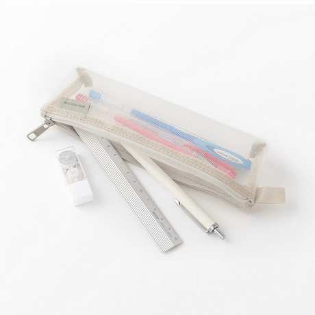 Midori Mesh Pen Case Gray
