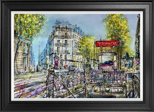 Urban Arteries by Nigel Cooke, original busy city street scene on canvas