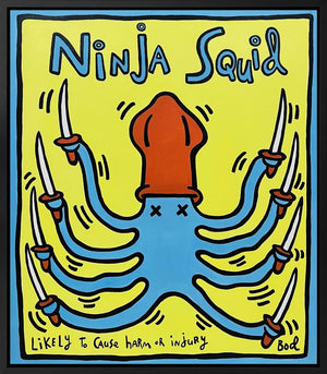 Ninja Squid (Bod Series) by Michael Abrams – original painting