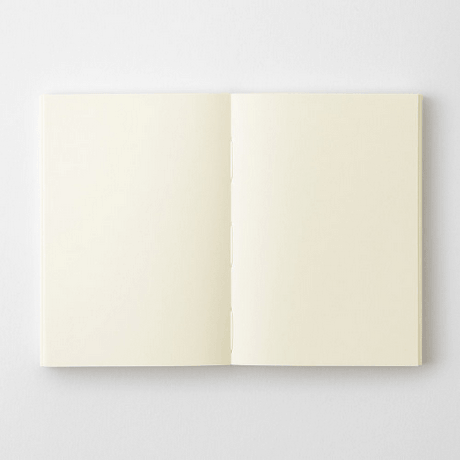 MD Notebook <A7> Blank A open view showing blank pages for writing pleasure.