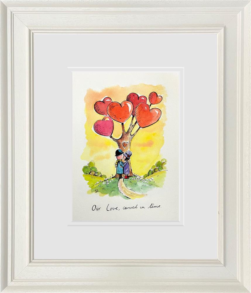 Our Love Carved In Time sketch by Michael Abrams – original study