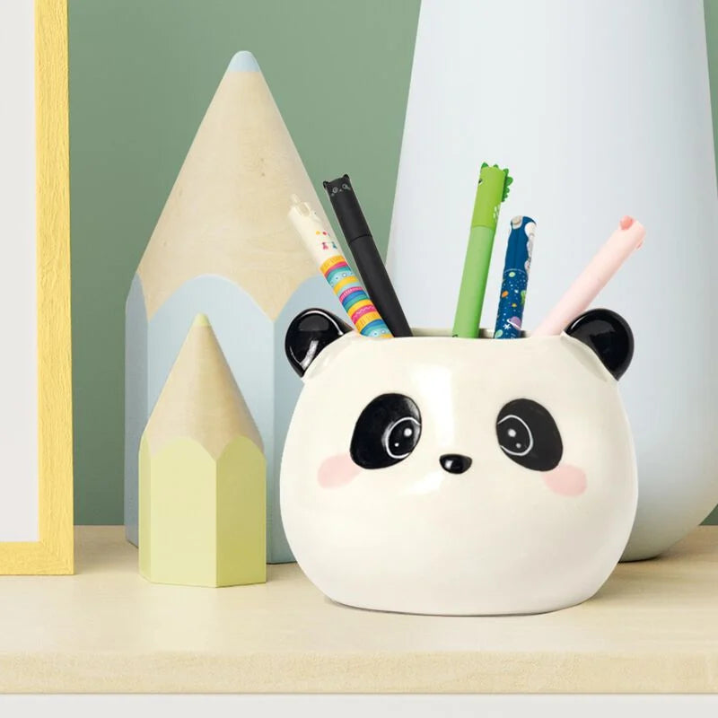 Ceramic Pen Holder - Desk Friends - Panda