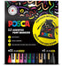 Posca PC-5M 12pc Pack Standard + Pouch