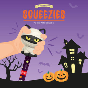 Legami Squeezies mummy cat pencil, alternative view