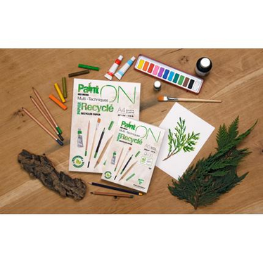 Paint’On Mixed Media Recycled Pad – Extra White 100% Recycled Paper