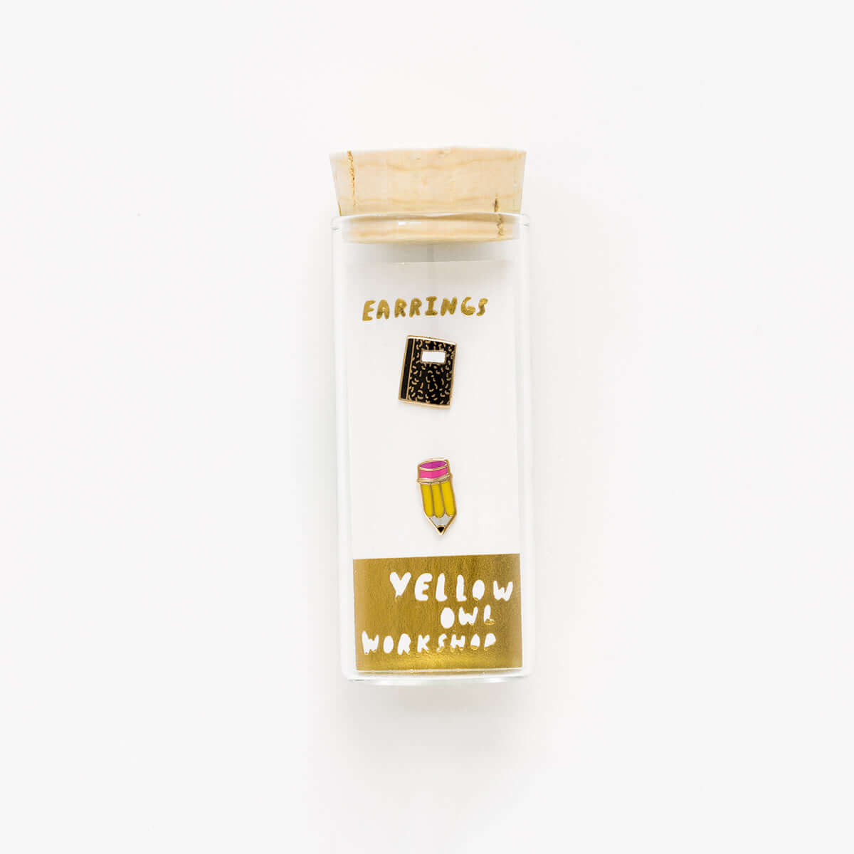 Pencil & Book Earrings