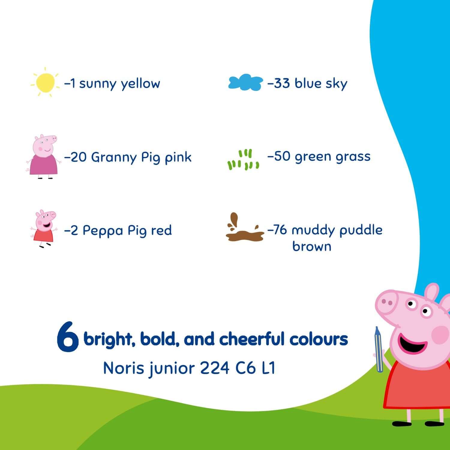 Peppa Pig Wax Crayons — Staedtler Noris junior