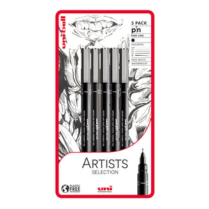 Uni-pin Fineliner Artists Selection 5pc