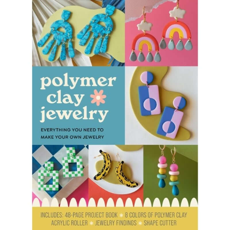 Polymer Clay Jewelry Kit – Make Trendy Earrings with Clay & Tools