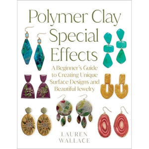 Polymer Clay Special Effects book cover featuring various earring designs on a white background.