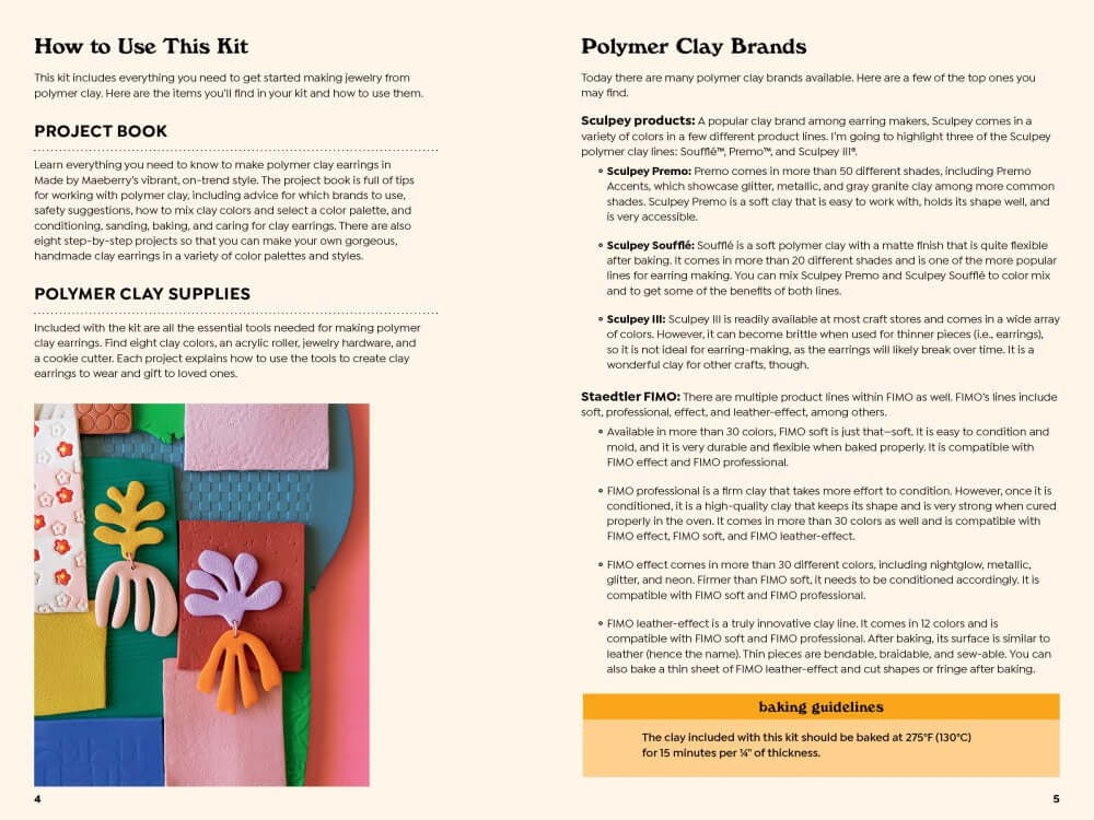 Polymer Clay Jewelry Kit – Make Trendy Earrings with Clay & Tools