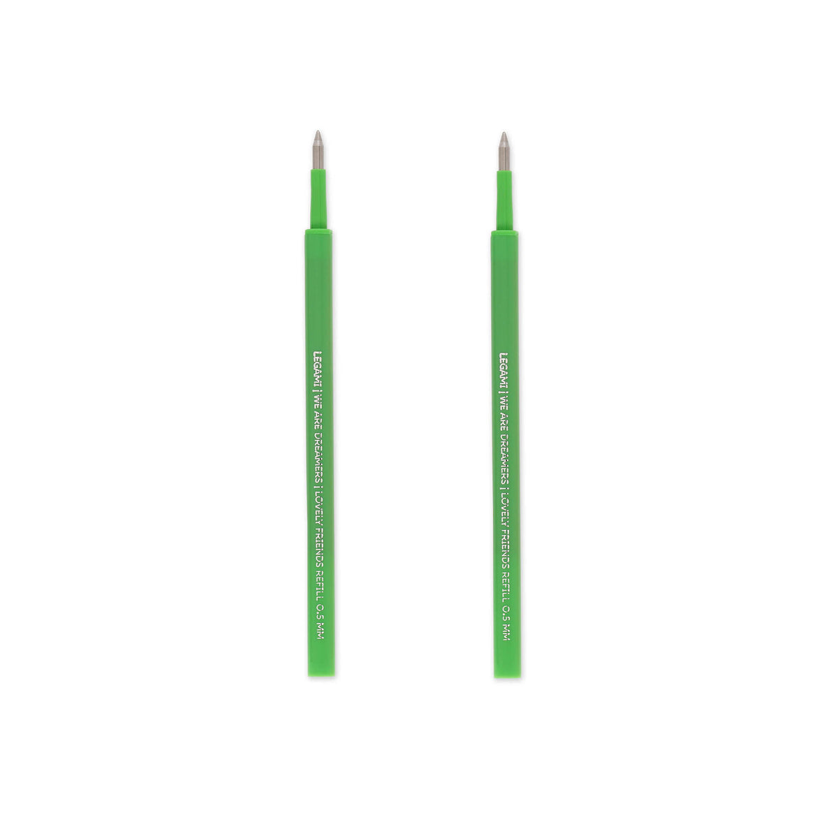 Legami 2 Refills Gel Pen L. Friends - Lovely Friends Refill Set - Green