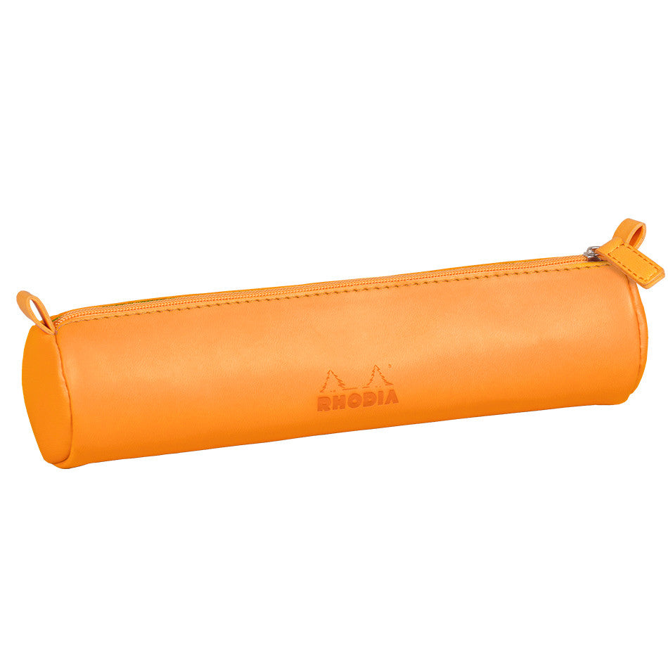 Rhodiarama Pencil Case – Orange Leatherette