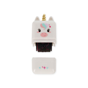 Legami Deco Roller Stamp - Decorative Roller Stamp - Unicorn - Fuchsia Ink