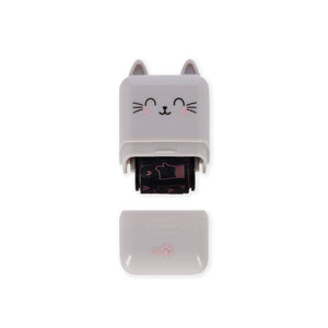 Legami Deco Roller Stamp - Decorative Roller Stamp - Kitty - Pink Ink