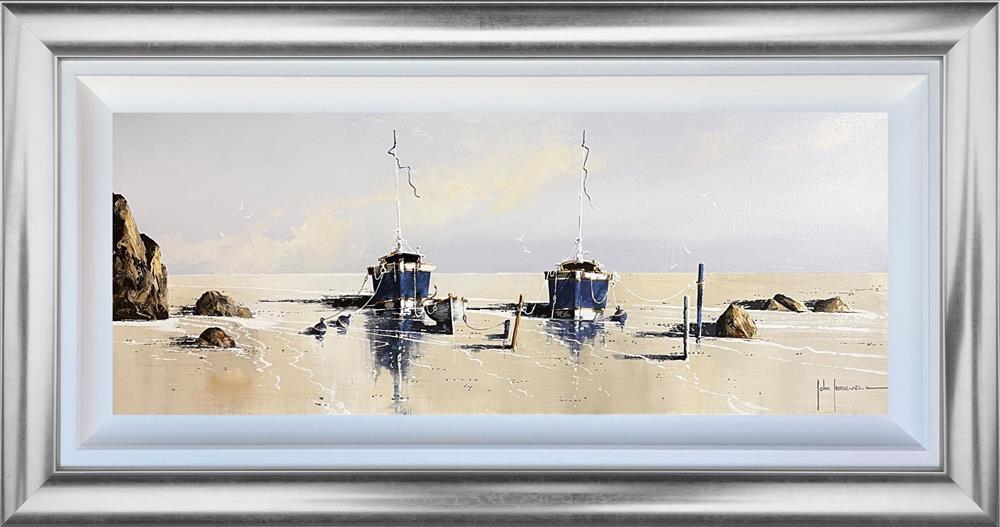 Resting Between Voyages by John Horsewell, original acrylic coastal painting