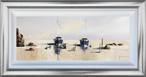 Resting Between Voyages by John Horsewell, original acrylic coastal painting
