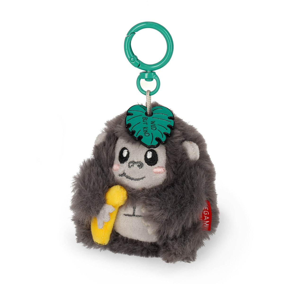 Legami Gorilla Super Soft plush key ring — view 2