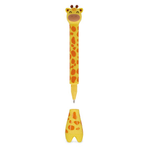 LEGAMI Stand-Ink Ovation - Ballpoint Pen With Base - Giraffe - 1 Mm - Blue Ink