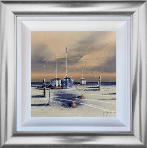 Sails Resting by John Horsewell, original acrylic painting