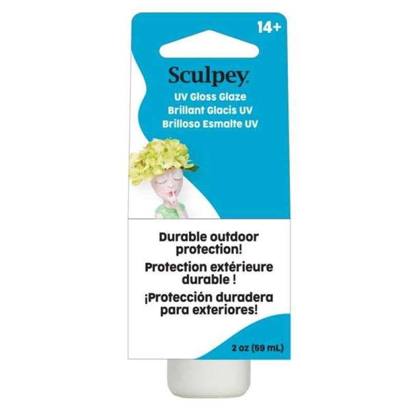 Sculpey UV Gloss Glaze – Clear Protective Finish for Polymer Clay (2 fl.oz)