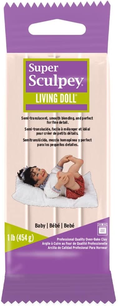 Super Sculpey Living Doll – Baby, 1lb