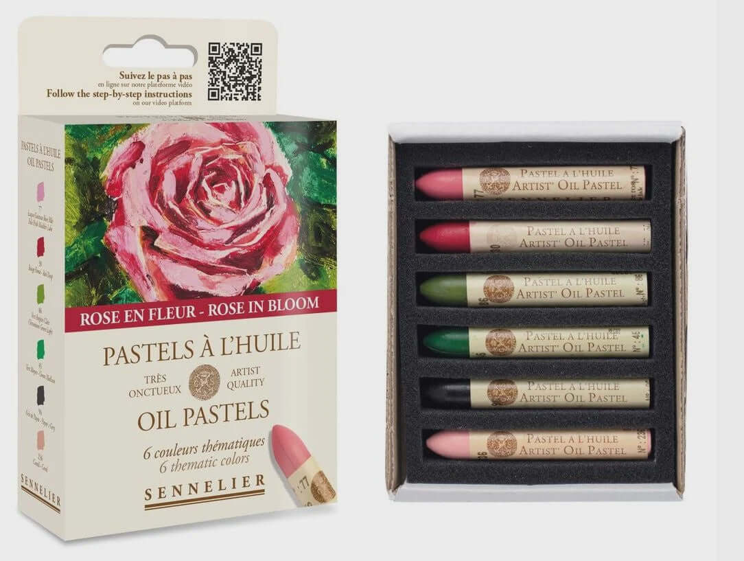 Sennelier Oil Pastels - set of 6 Rose in Bloom
