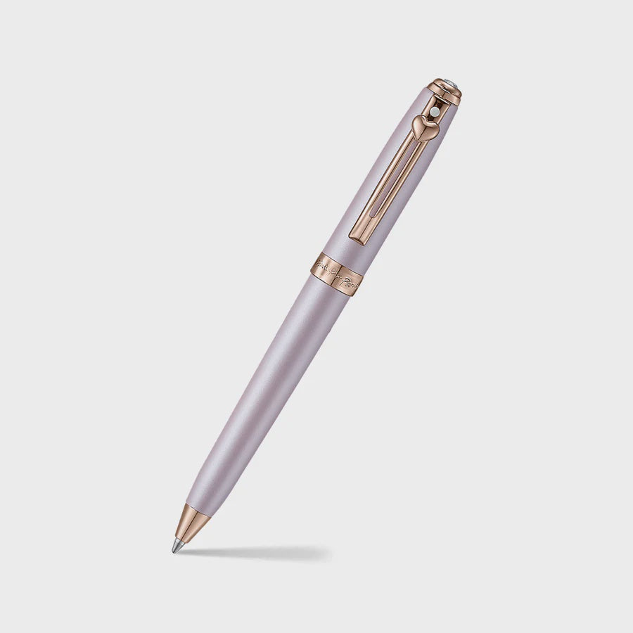 Sheaffer Gift Set - EIP Prelude Mini 9810 Pastel Pink Ballpoint Pen with Swarovski Crystal and Small Hardbound Notebook