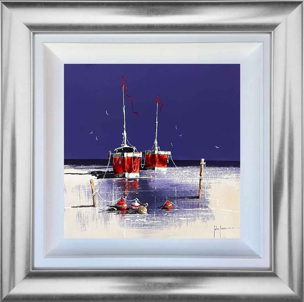 Shoreline Sentinels by John Horsewell, original acrylic on board