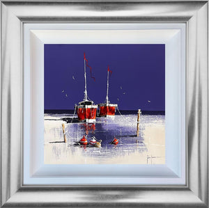 Shoreline Sentinels by John Horsewell, original acrylic on board