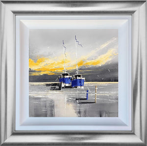 Silent Moorings by John Horsewell, original acrylic marine painting