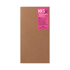 TRAVELER'S Notebook Refill Free diary <Daily> 005, single day pages for two months, blank cover