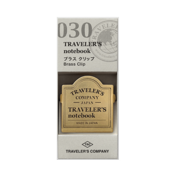 TRAVELER'S notebook Brass Clip – TRC Logo