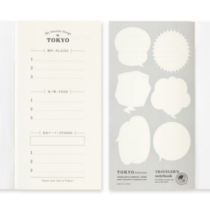 TRAVELER’S Limited Edition Notebook TOKYO Postcard Refill with perforated pages for postcards and sketching on watercolor paper.