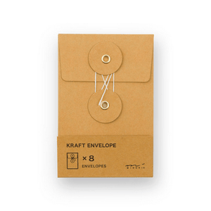 TRC KRAFT ENVELOPE <S> Vertical with String Orange - vintage style kraft paper envelope with string closure for added nostalgia.