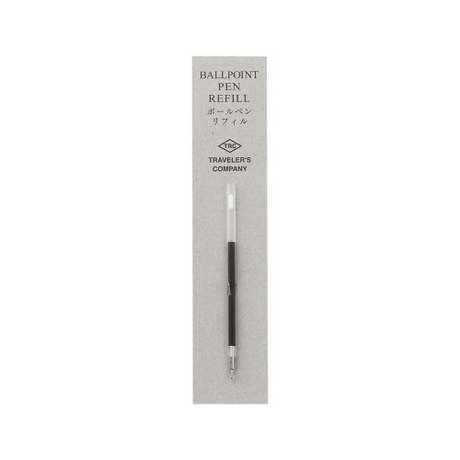 TRC Refill for BRASS Ballpoint Pen packaging showing a refill cartridge on a branded card.