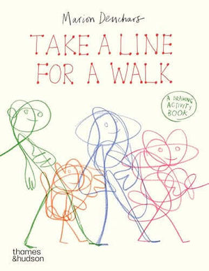 Cover of 'Take a Line for a Walk (Paperback) – Marion Deuchars,' a drawing activity book for exploring mark-making.