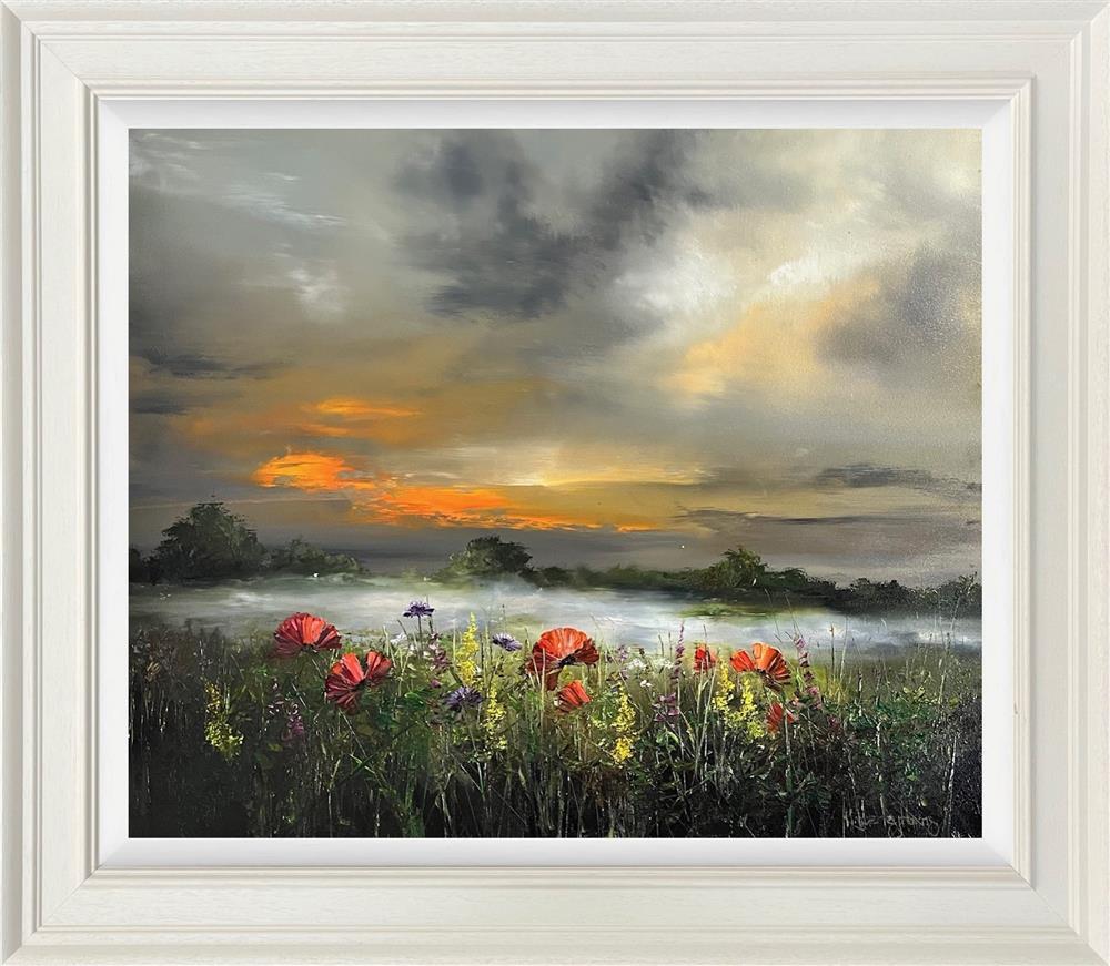 The Grass Remembers Two Moments More by Kimberley Harris — original oil on board, image 50 x 60 cm, framed 70.8 x 80.8 cm