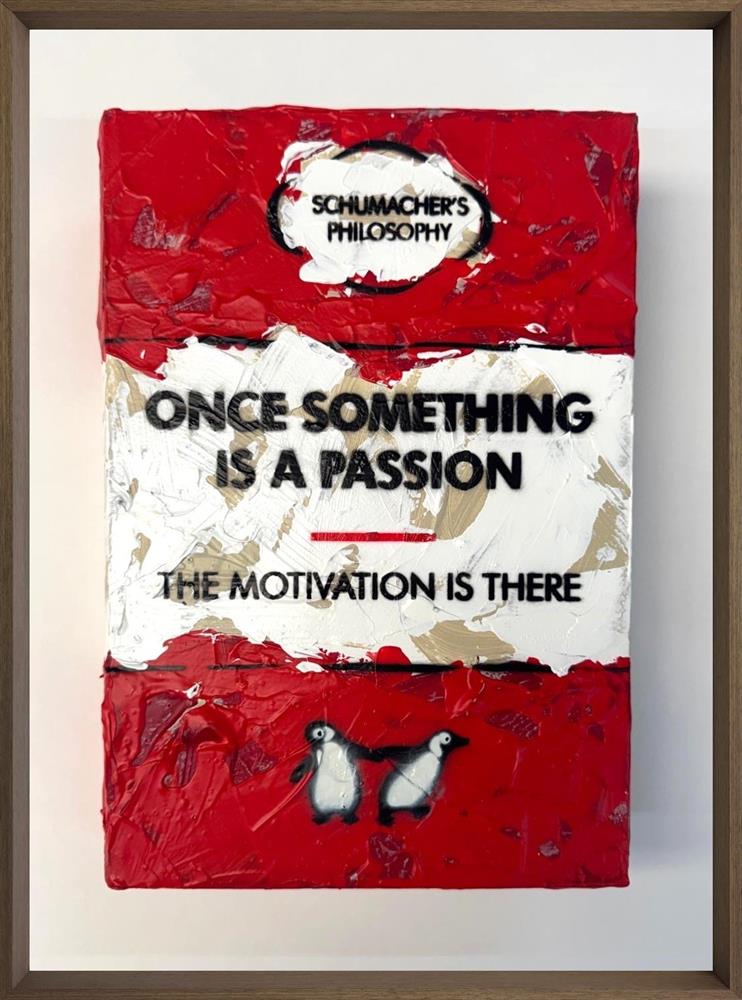 The Motivation is There Storybook by Hue Folk, original mixed media