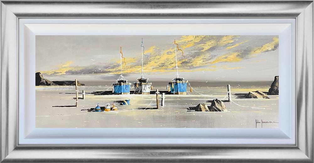 Tide's Embrace by John Horsewell, original acrylic coastal painting