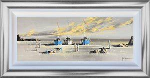 Tide's Embrace by John Horsewell, original acrylic coastal painting